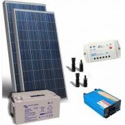 Solar Kit: Solar Panel + Inverter + Battery