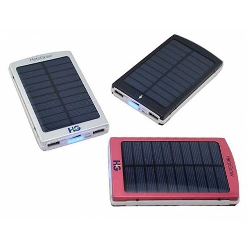 Powerbank Solar 2x USB 6000mAh Handy Ladegerät Battery Charger 
