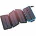 Solar power bank with fixed or detachable solar mats