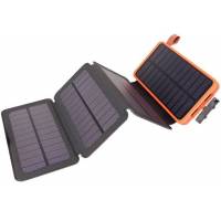 Solar power bank with fixed or detachable solar mats